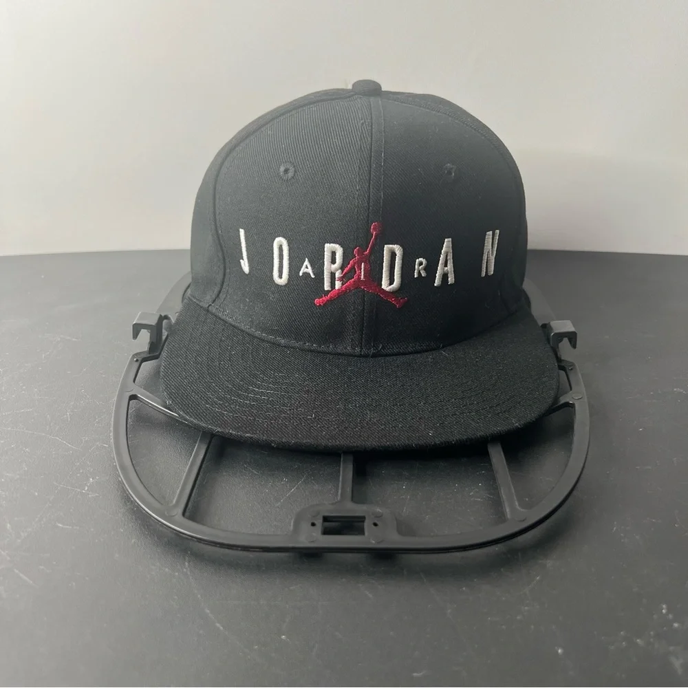 Air Jordan Youth Structured SnapBack Cap Hat Black Adjustable Style # 0128-023