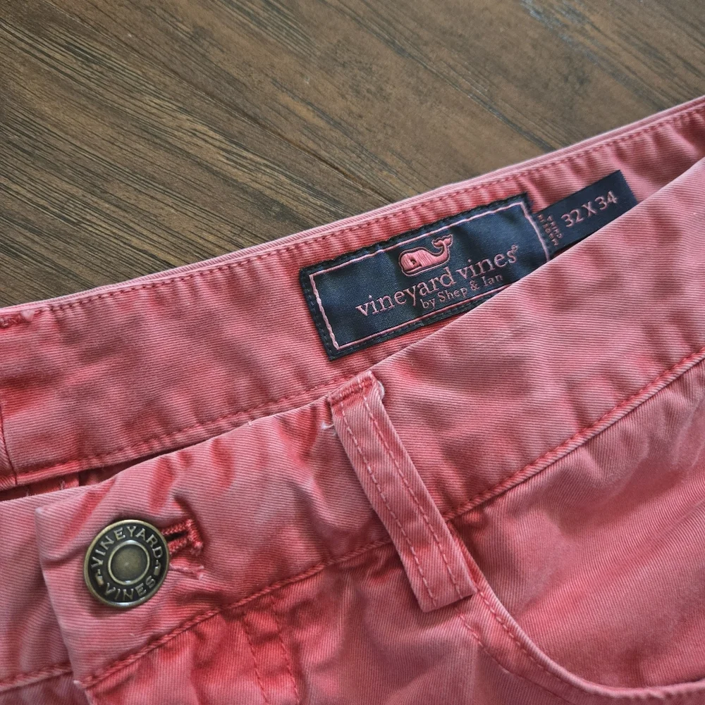 Vineyard Vines Red Mens 5 Pocket Pant 32 X 34