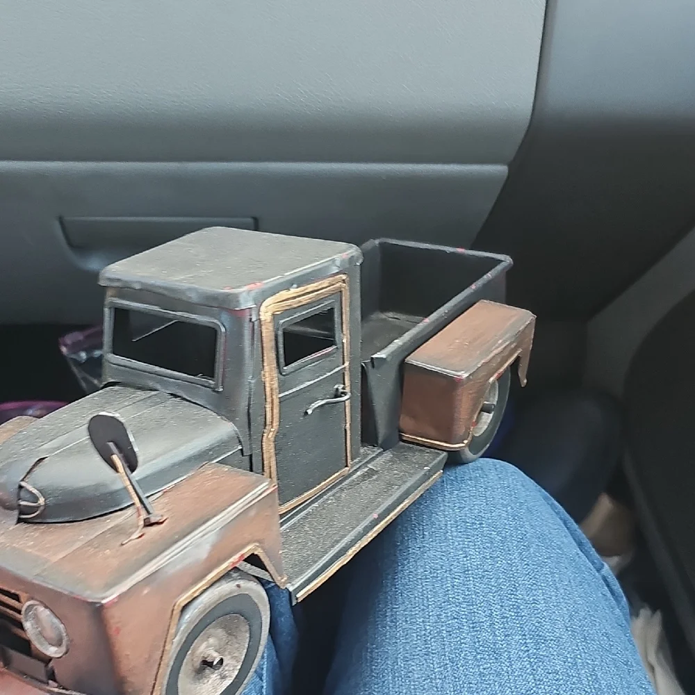 Old Tin Truck 14 Inches Long Unique
