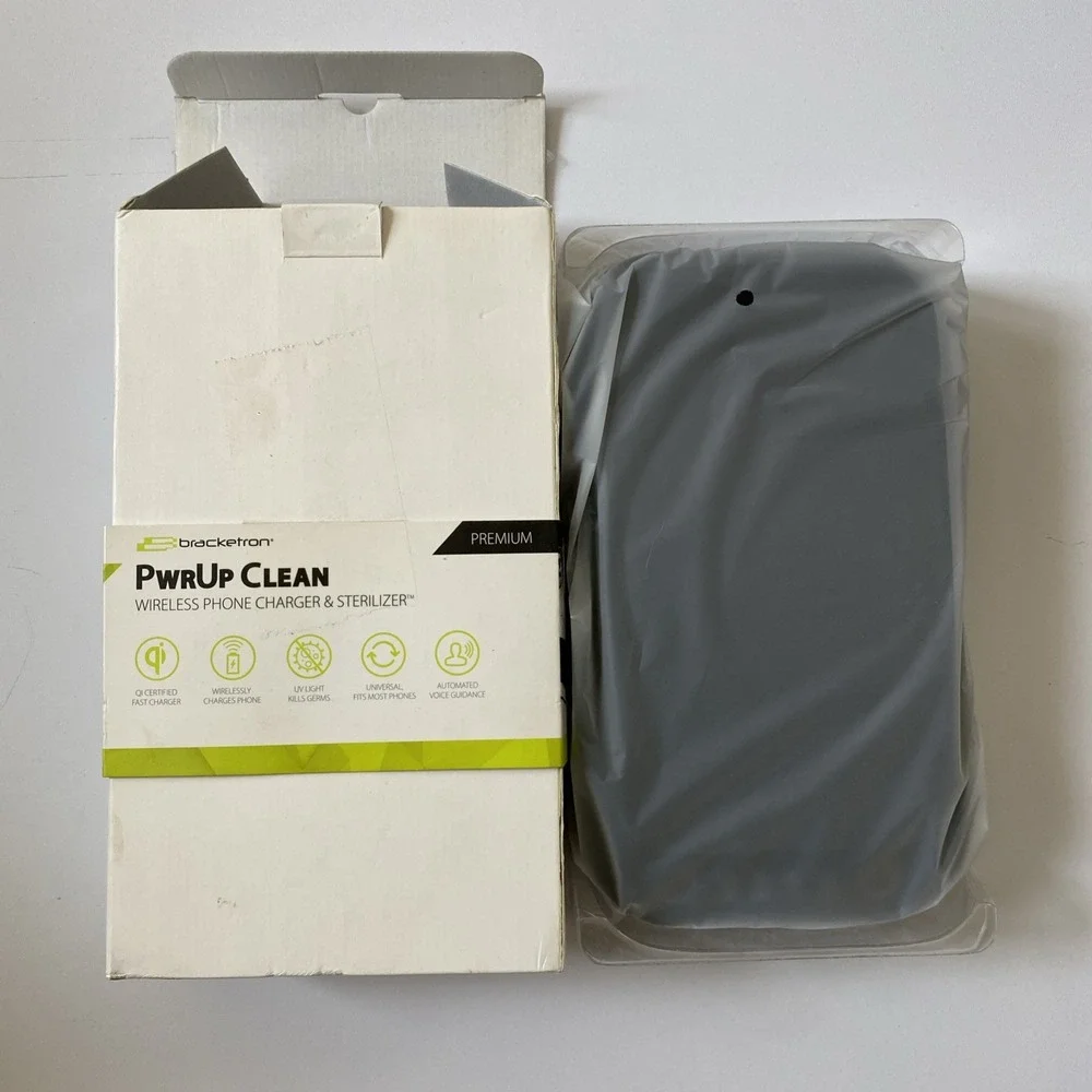 Bracketron PwrUp Clean Wireless Phone Charger UV Sanitizer Sterilizer for Phones
