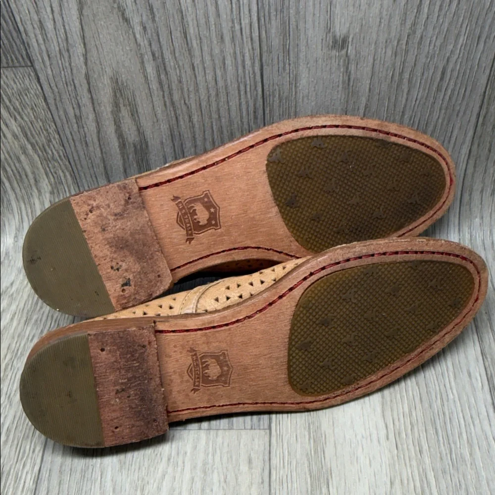 Trask Tan Perforated Leather Slip-On Loafer