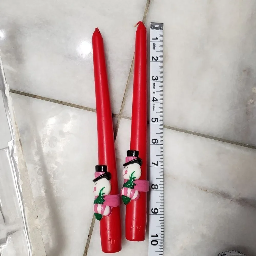 Vintage Avon Set of 2 Dapper Snowman 10