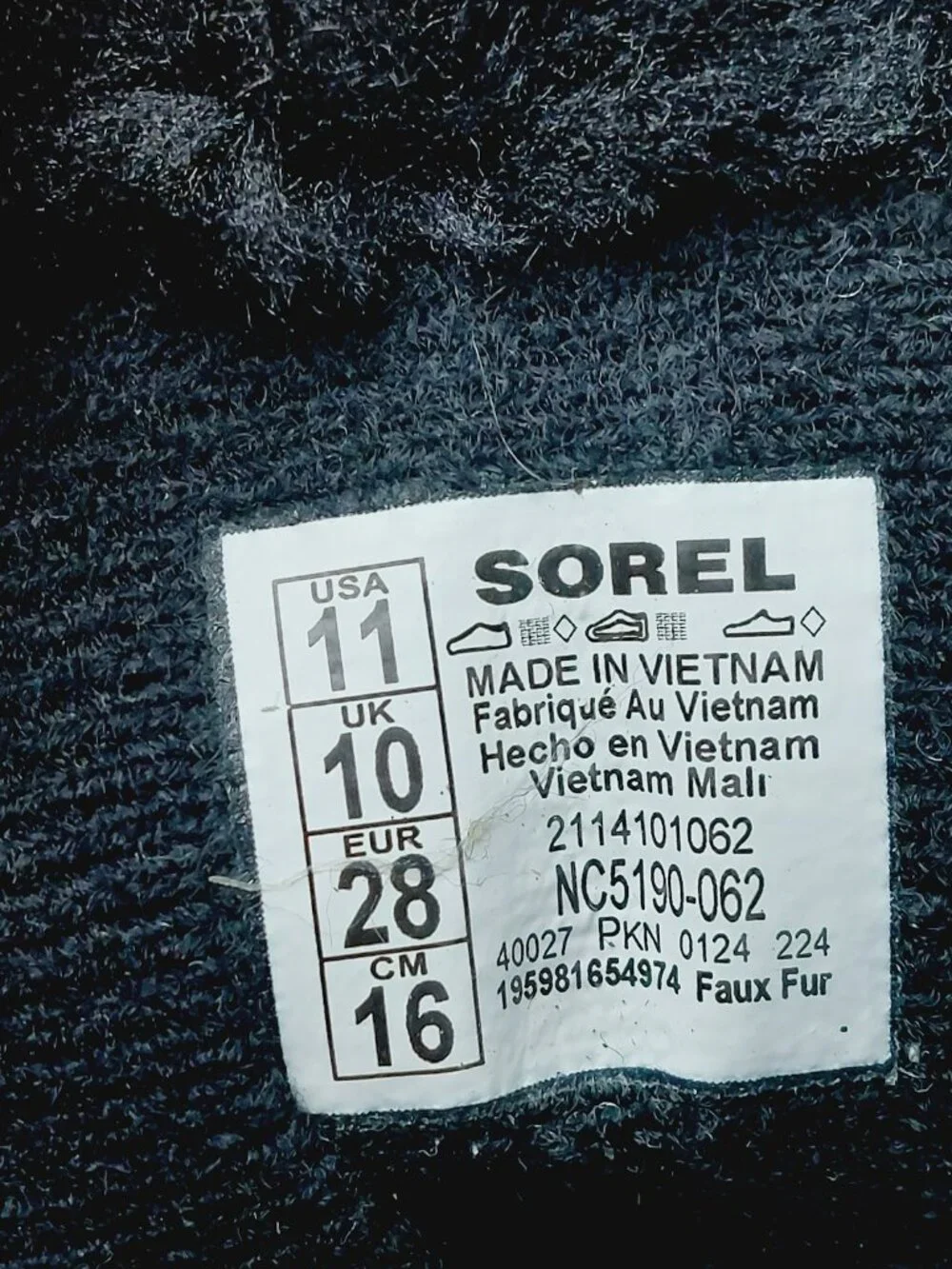 Sorel girl gray