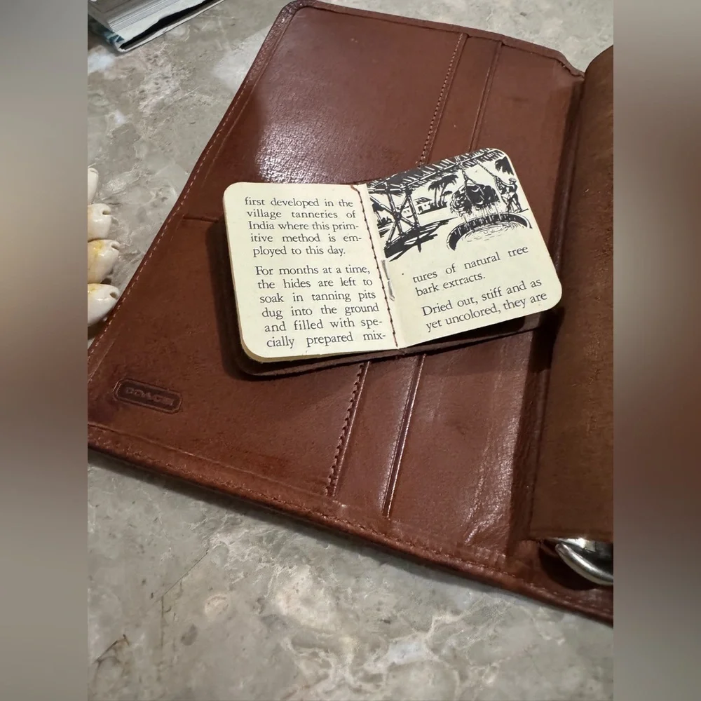 Coach planner vintage