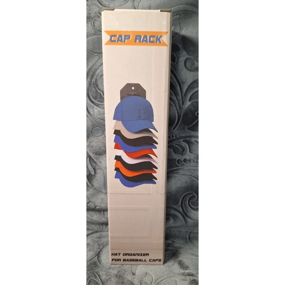 Baseball Cap Hat Rack Wall Door Hanger Holder Storage Organize 20 Hooks Adhesive