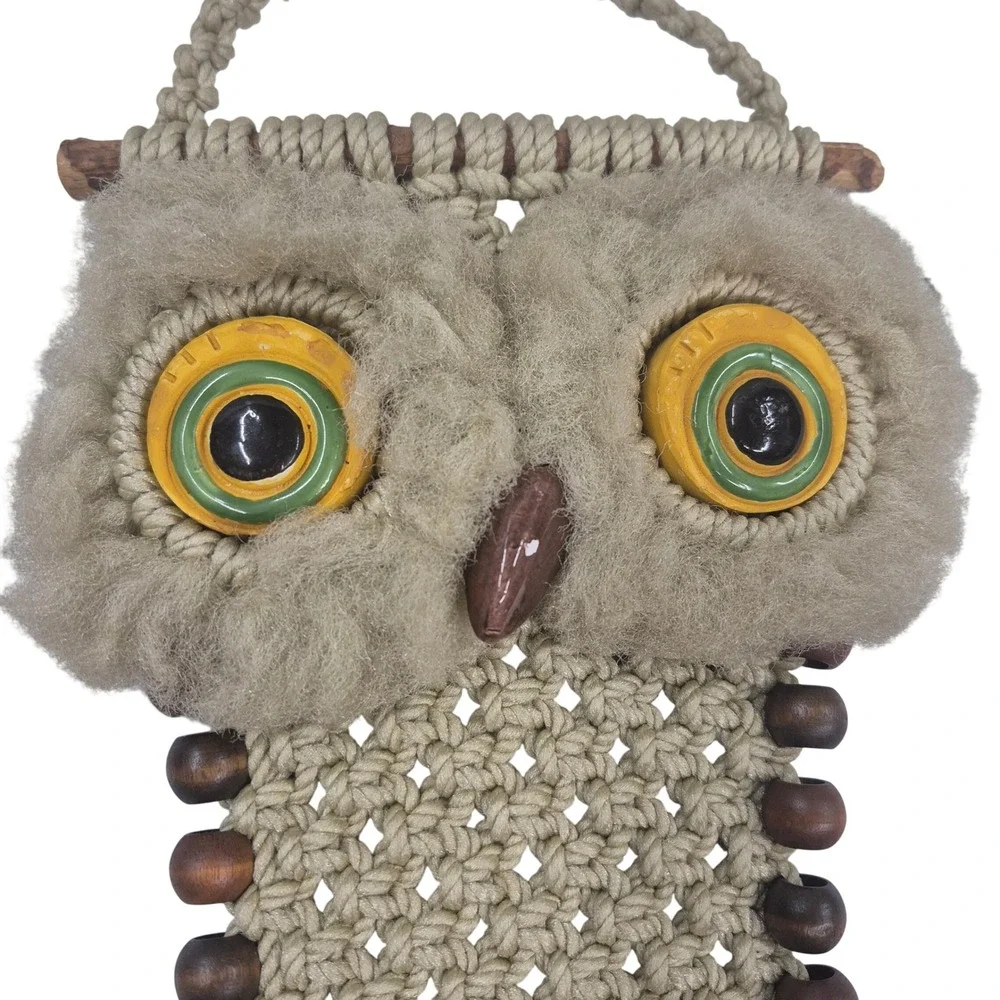 Handmade vintage macrame