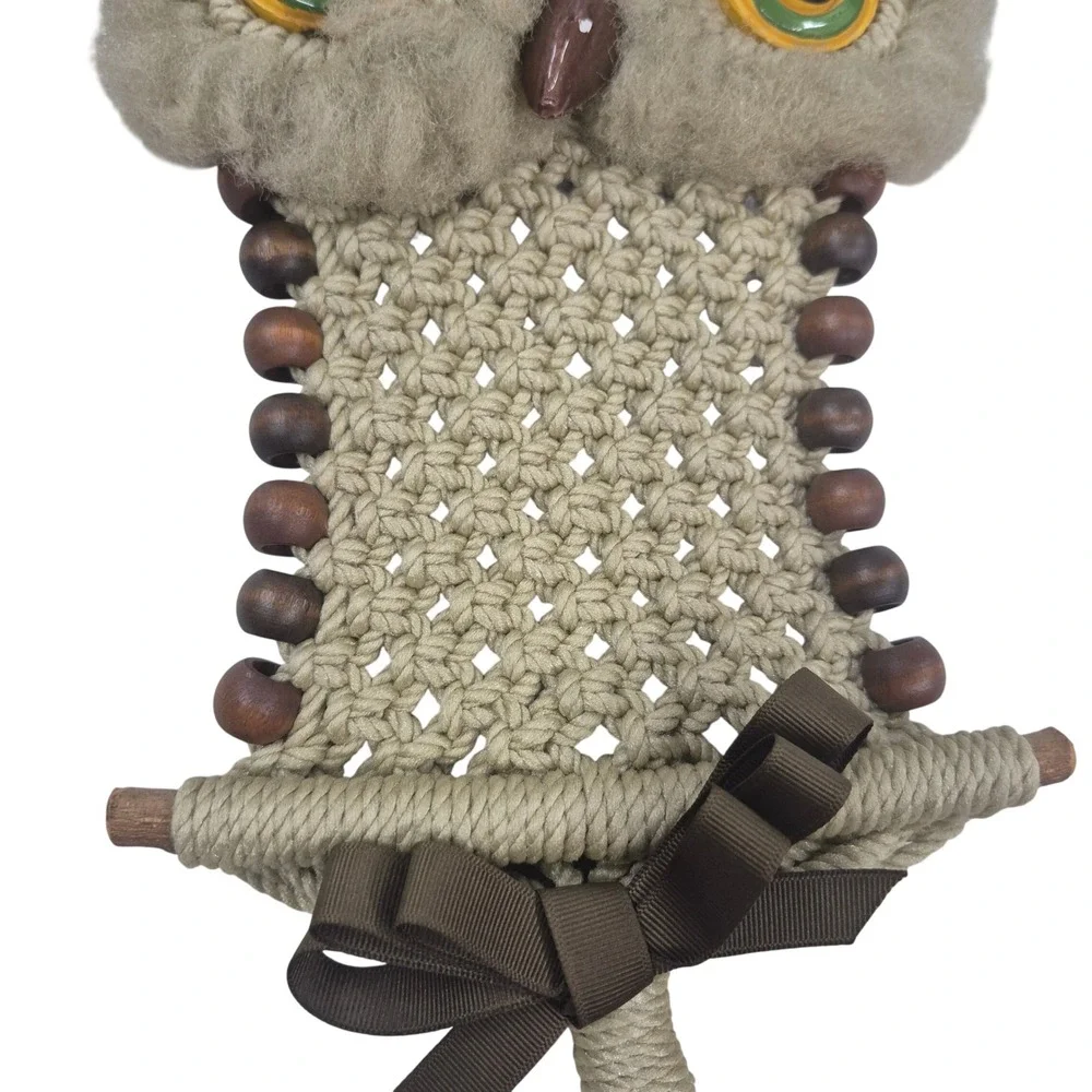 Handmade vintage macrame