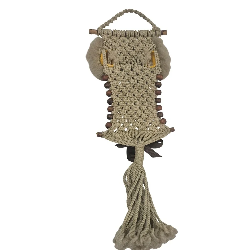 Handmade vintage macrame