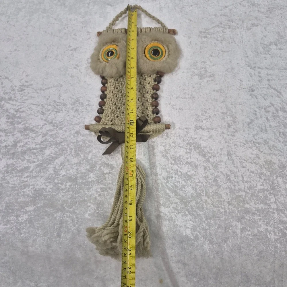 Handmade vintage macrame