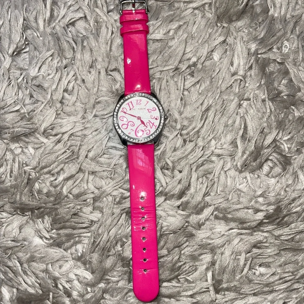 Betsey Johnson pink rhinestone