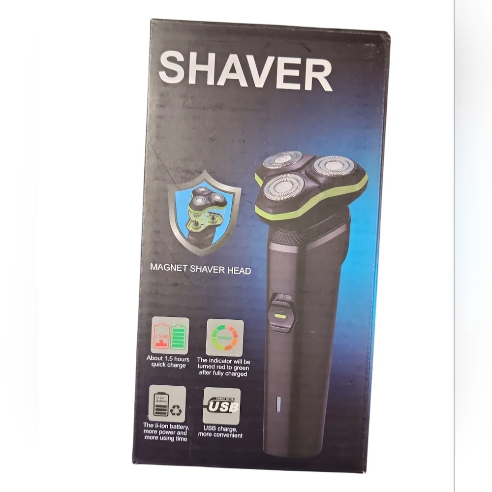 Shaver 3D Smart Floating Shaving System - Black and Green