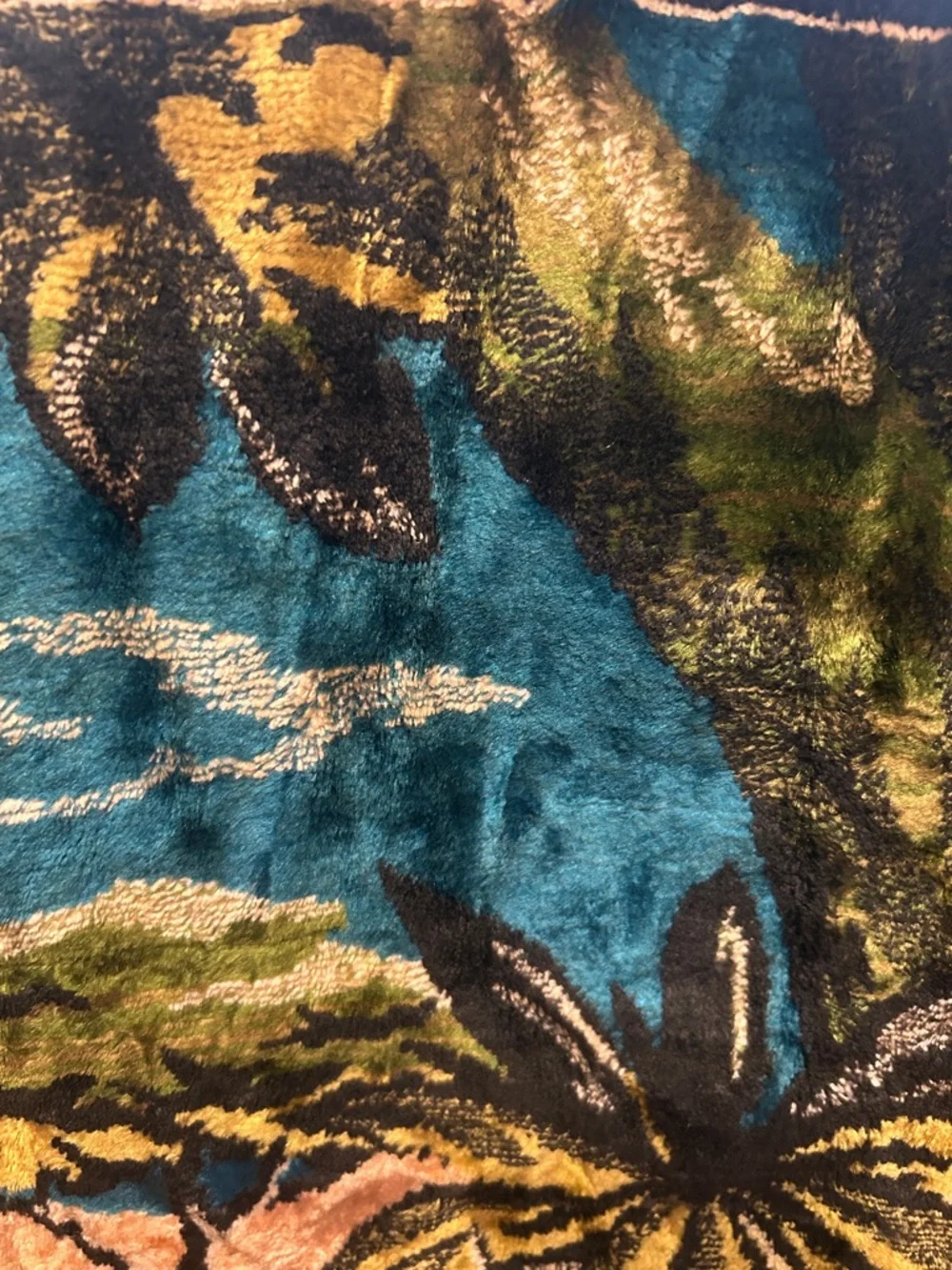 Vintage Tiger Jungle Tapestry - Multicolor