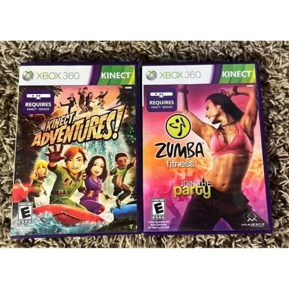 Game Lot Of 5 Kinect Games (Microsoft Xbox 360)‎