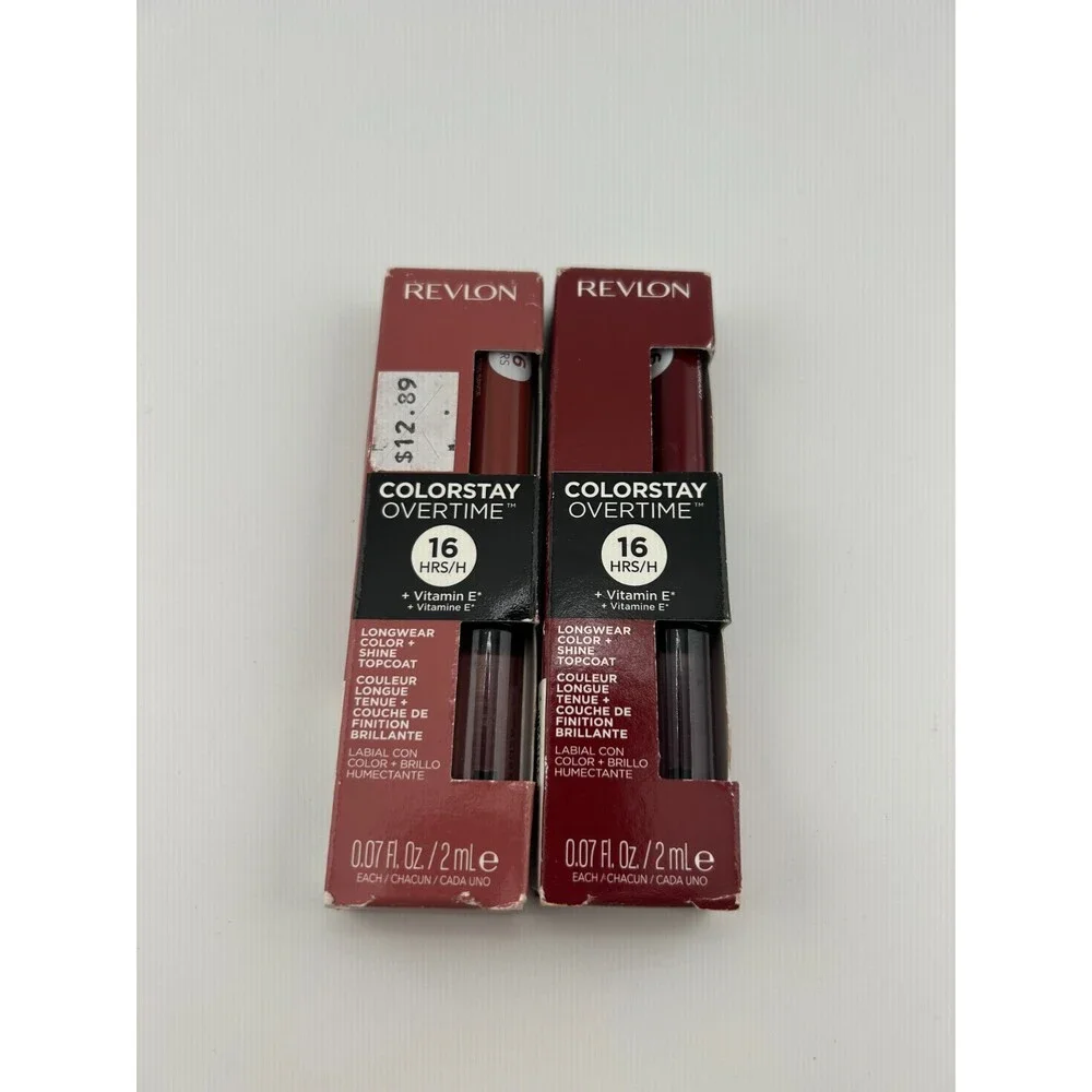 Lot of 2 Revlon ColorStay Longwearing Gloss Lipstick #360 Pearl #280 Cream