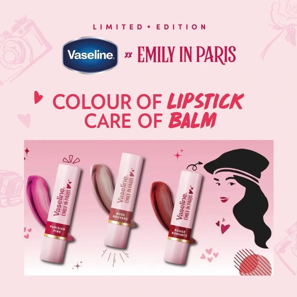 Emily in Paris Vaseline Lip Balm - Rouge Romance