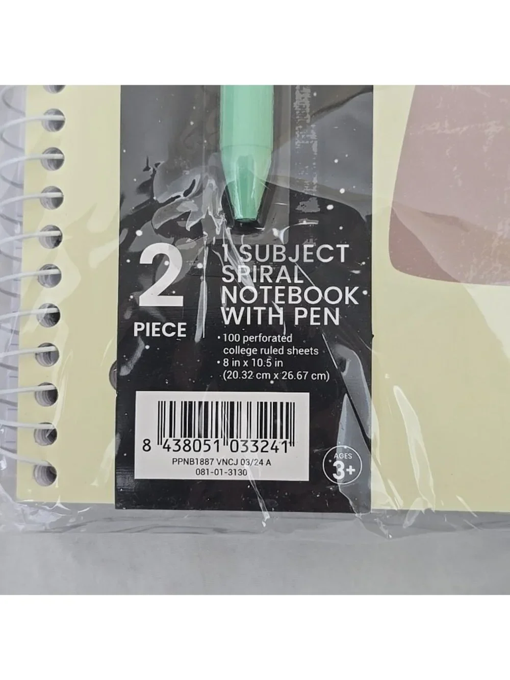 8-PACK YOOBI 4 Subject Notebooks 8″X 10.5″ College Ruled And 4 Pens Grogu Force