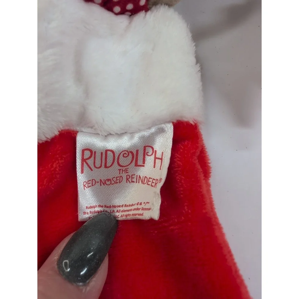 Mini Rudolph the Red Nosed Reindeer Christmas Stocking plush and Friend‎ NWT 9