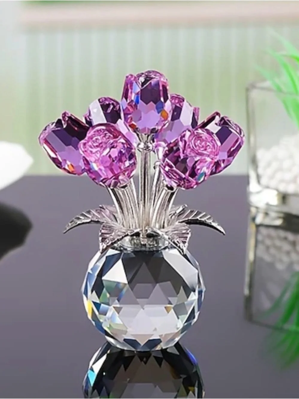 Crystal Clear faceted crystal