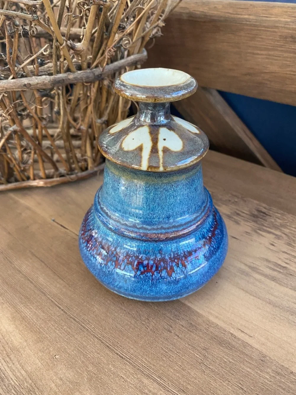 🍀 Charles Piatt Vintage Hand Thrown Bud Vase