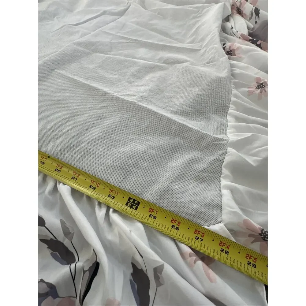 BEEWEED‎ Floral Crib Blanket Comforter, Skirt, Diaper Holder, Bear Rug Pink Rose