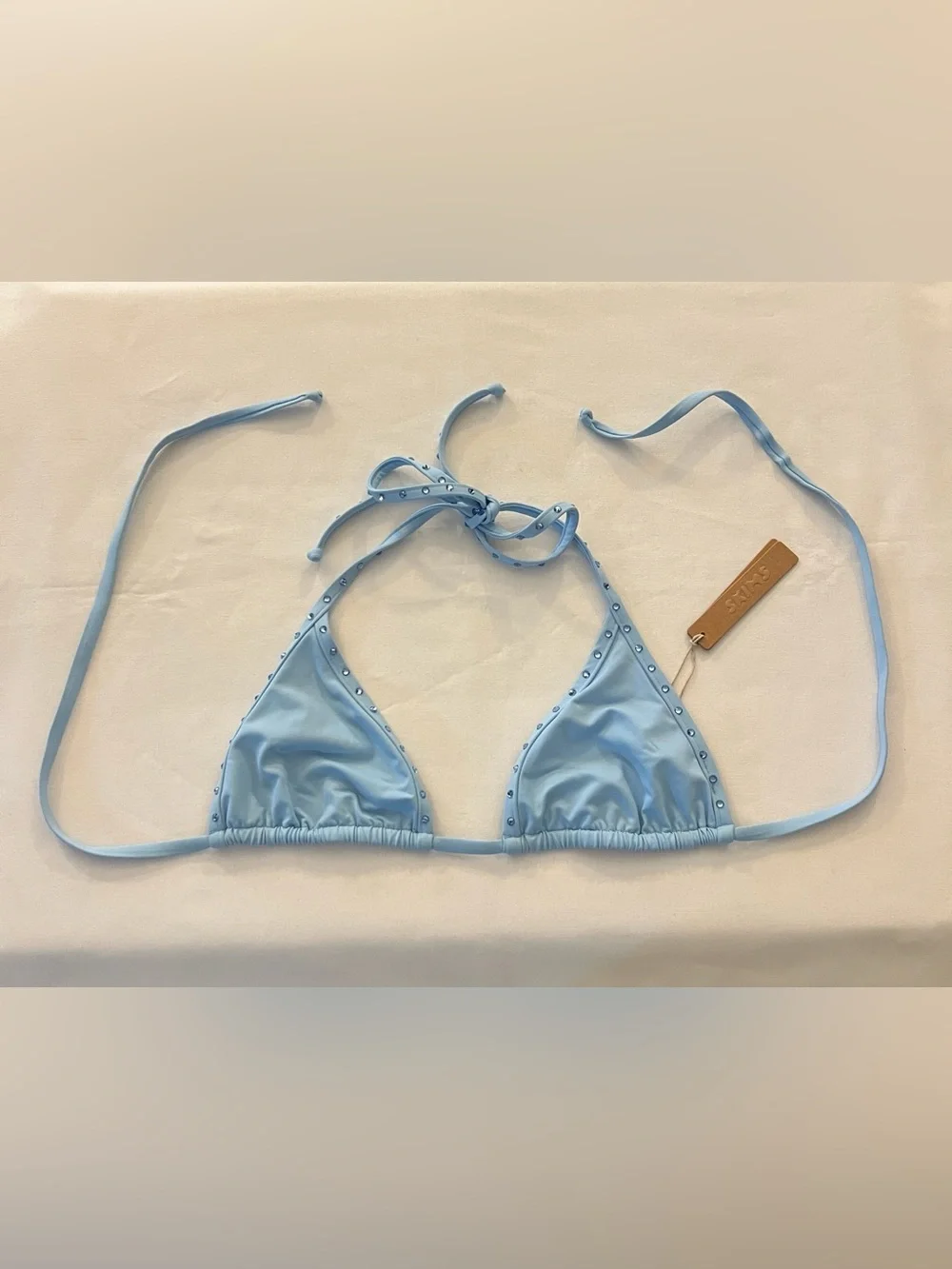 SKIMS RHINESTONE TRIANGLE BIKINI TOP