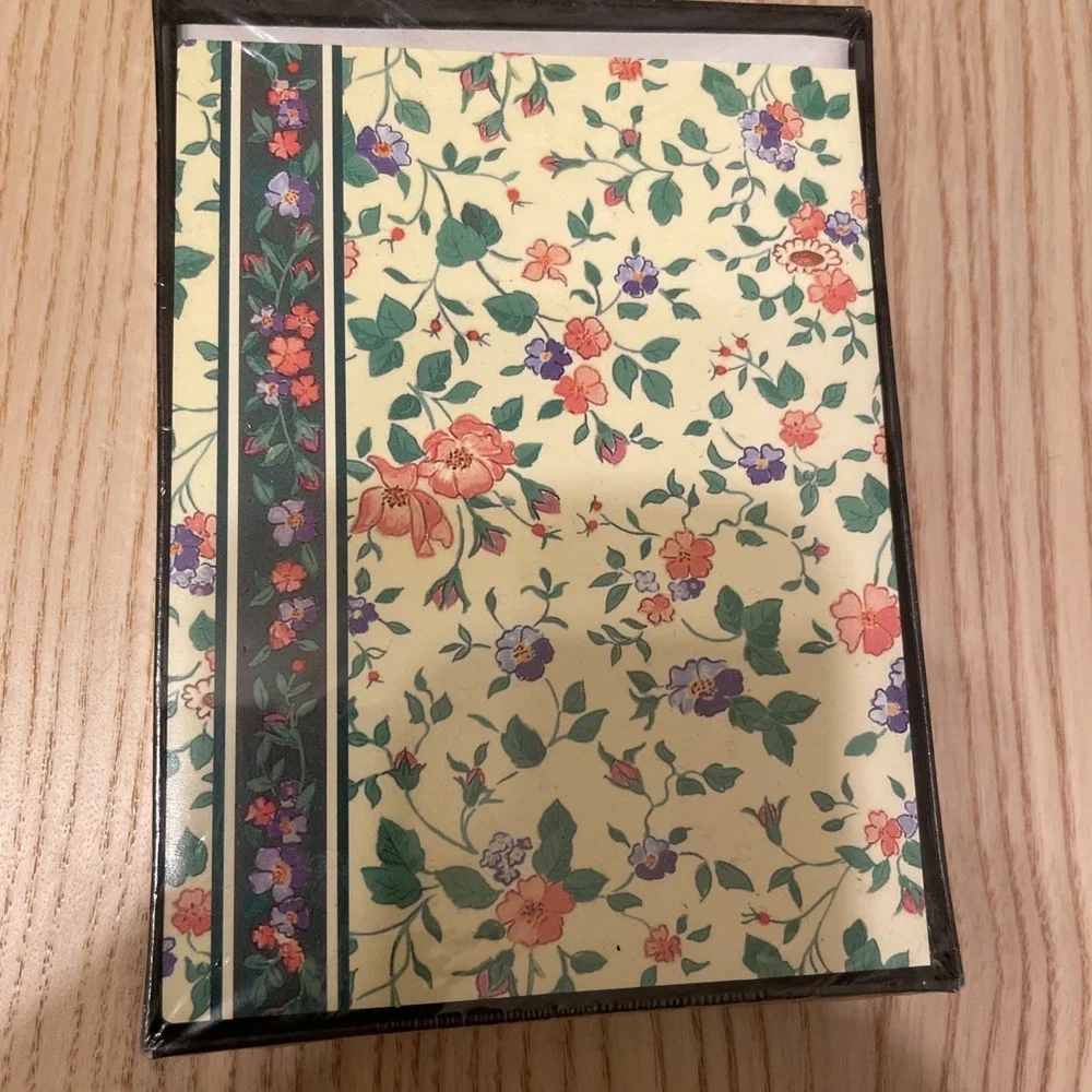American Greetings Company Designer Collection Cards Blank Floral