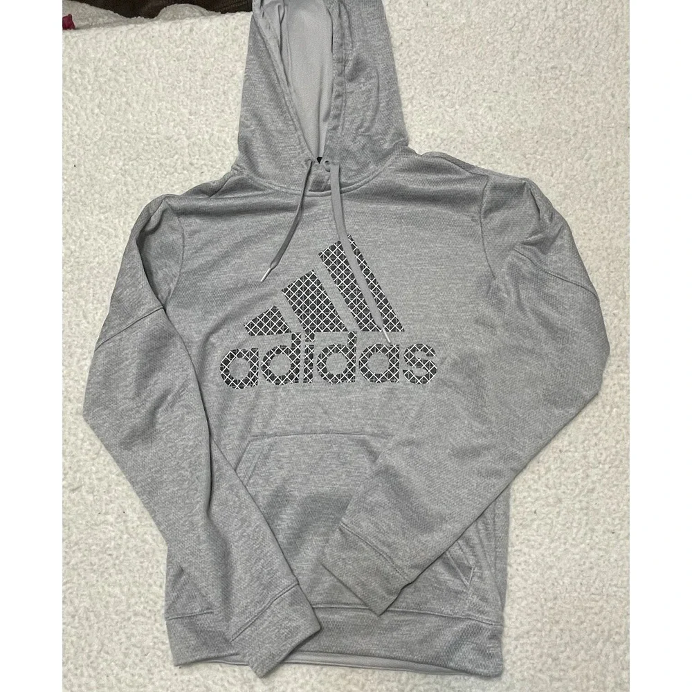 Adidas Climawarm Hoodie Gray Men's Size Small
