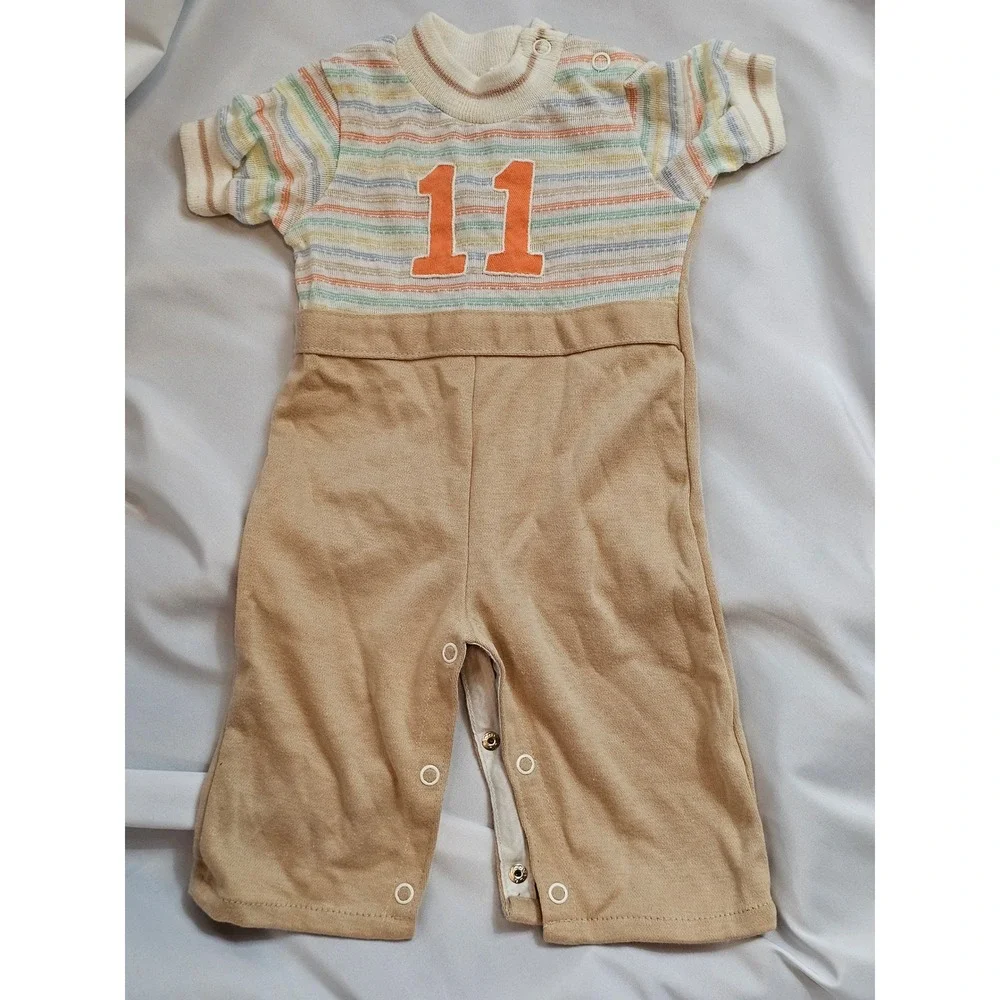 Vintage Grab Bag Boys Romper Size‎ 6-9mos.
