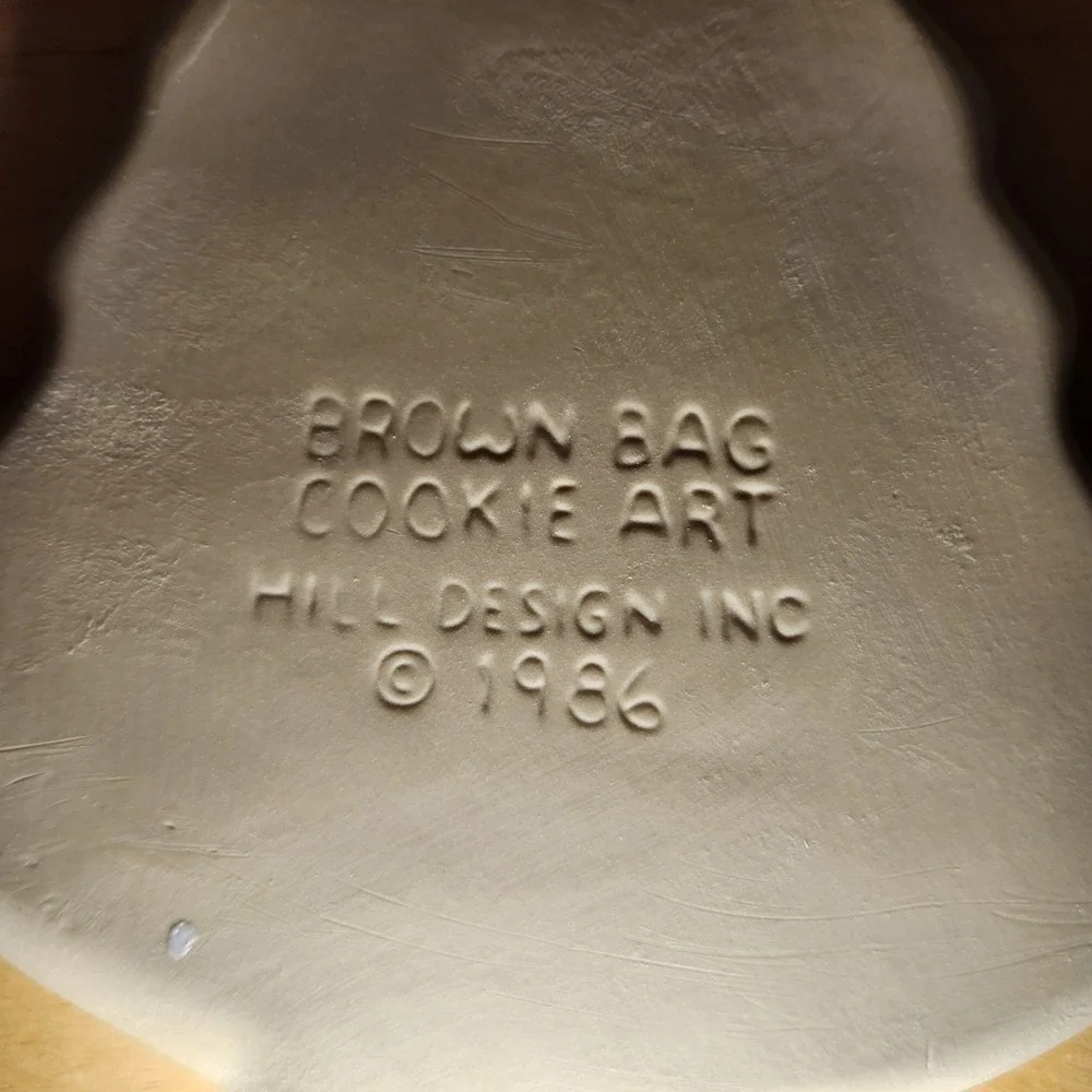 Brown Bag Cookie Art vtg brown