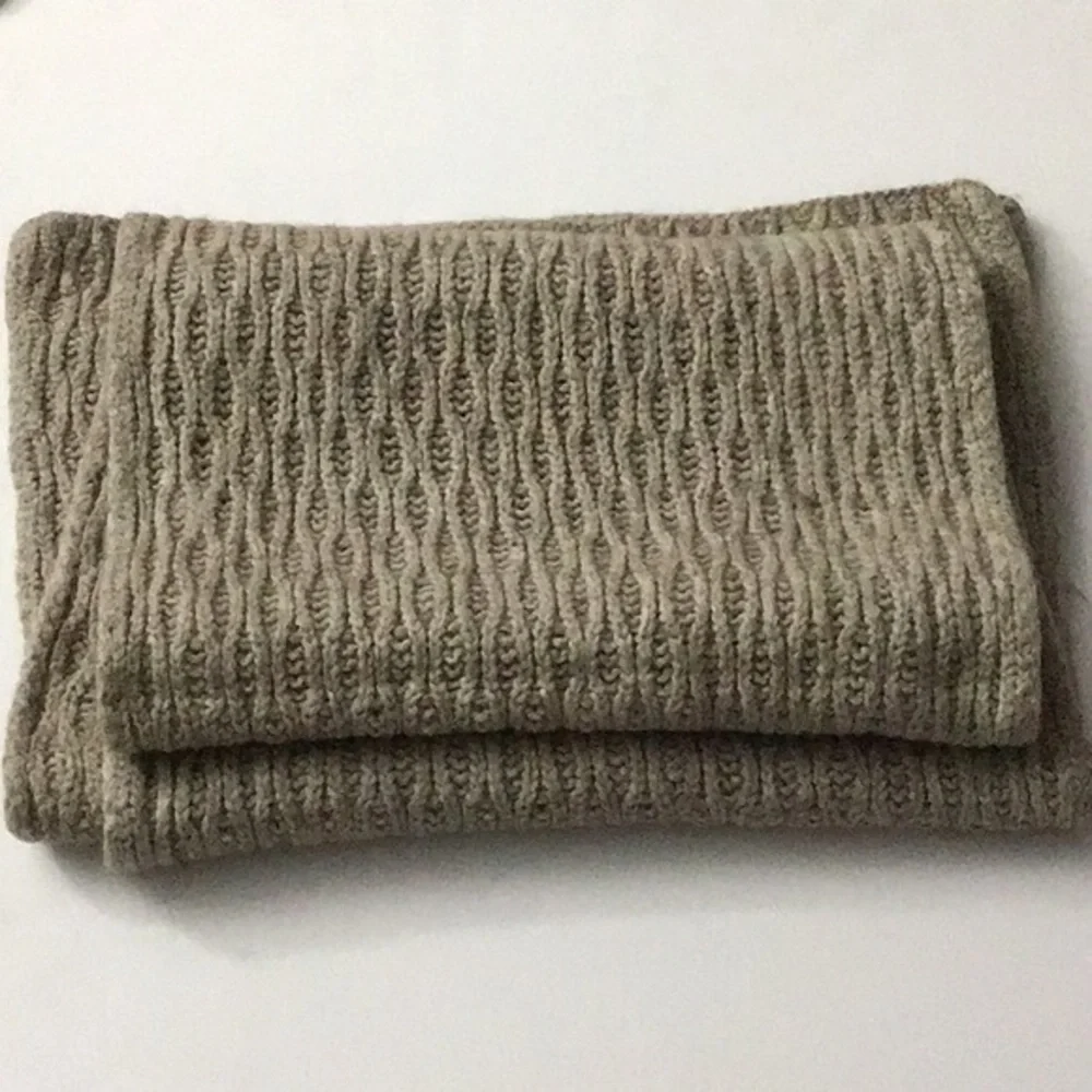 NWOT Zanone Yak and Wool Scarf Oatmeal Beige