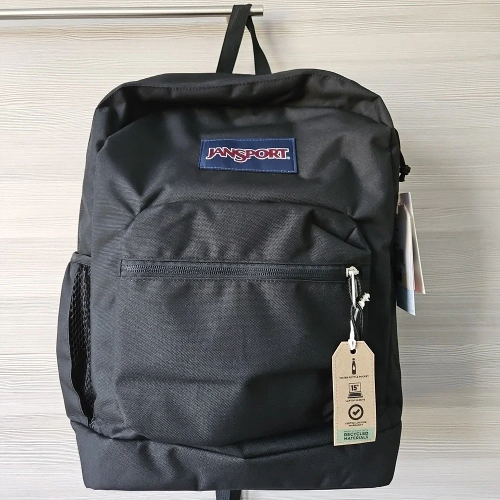 JanSport Black Cross Town Plus 15