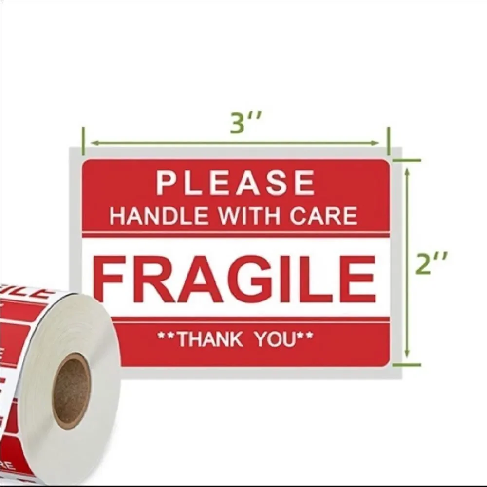 50 FRAGILE Stickers