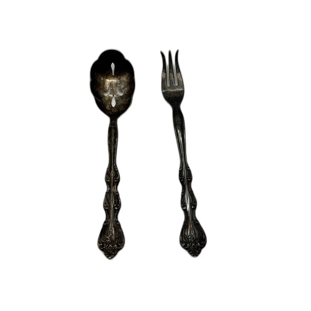 VTG.  1964 International Silver Co. Silver plated Serving Set Interlude Pattern