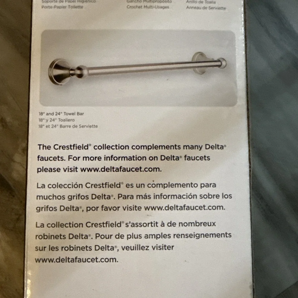 Delta towel bar