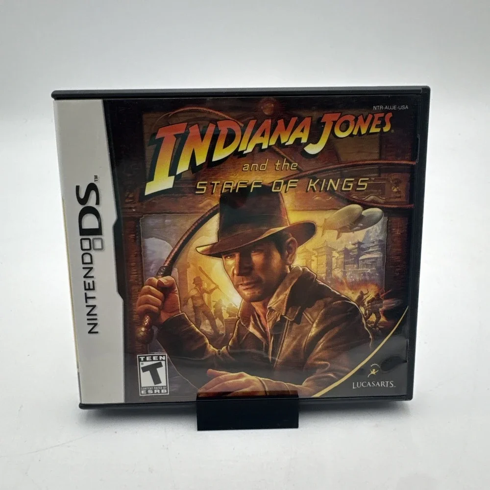 Indiana Jones And The Staff Of Kings Nintendo‎ DS Case & Manual