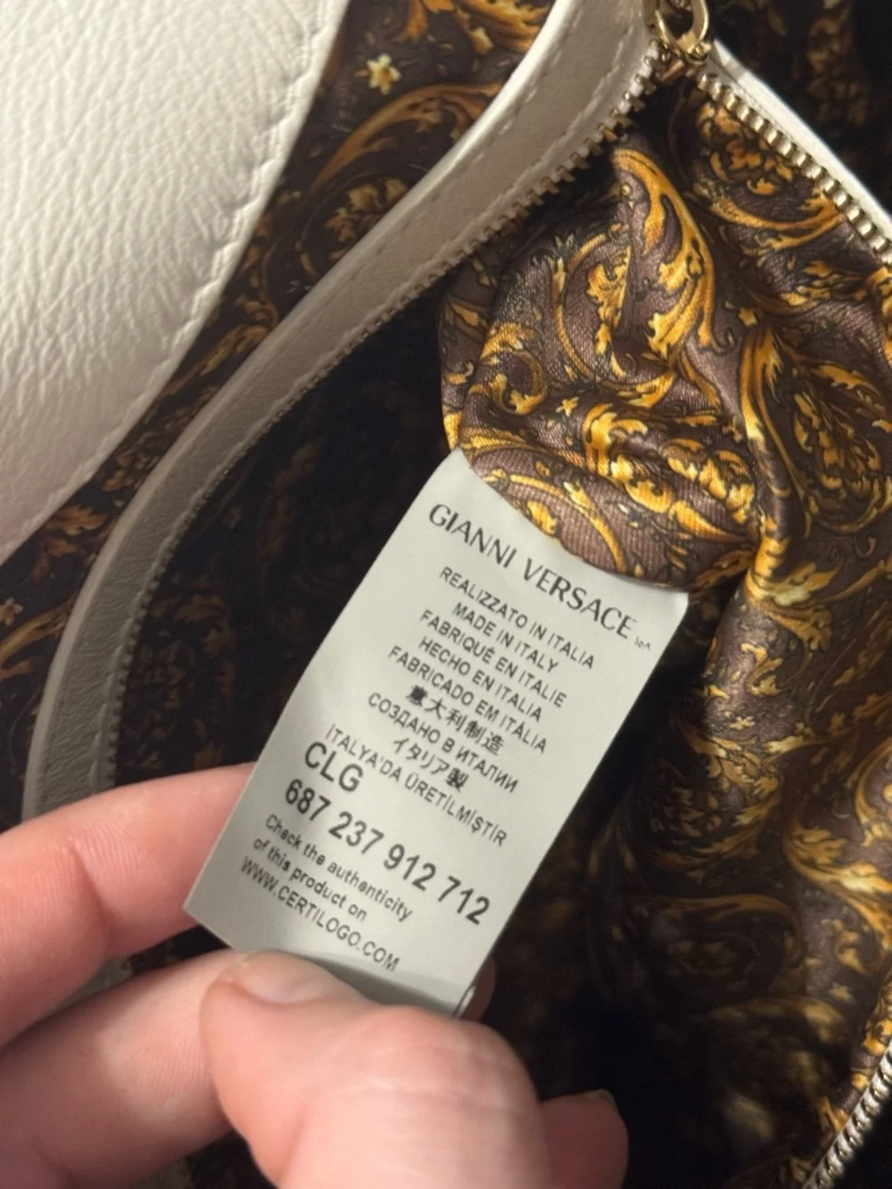 Versace chic satchel