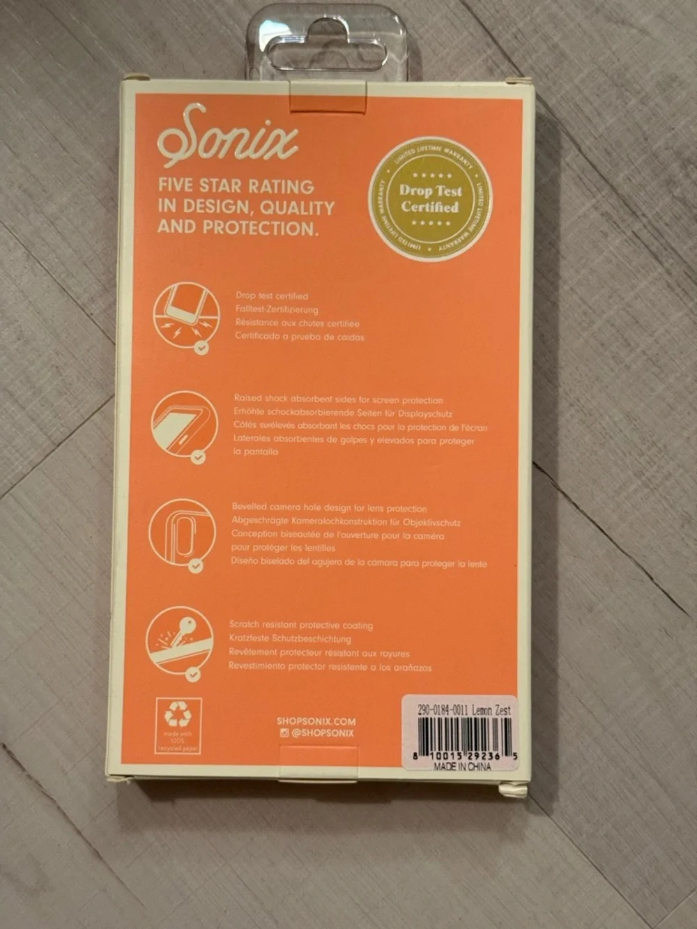 Sonix clear protective