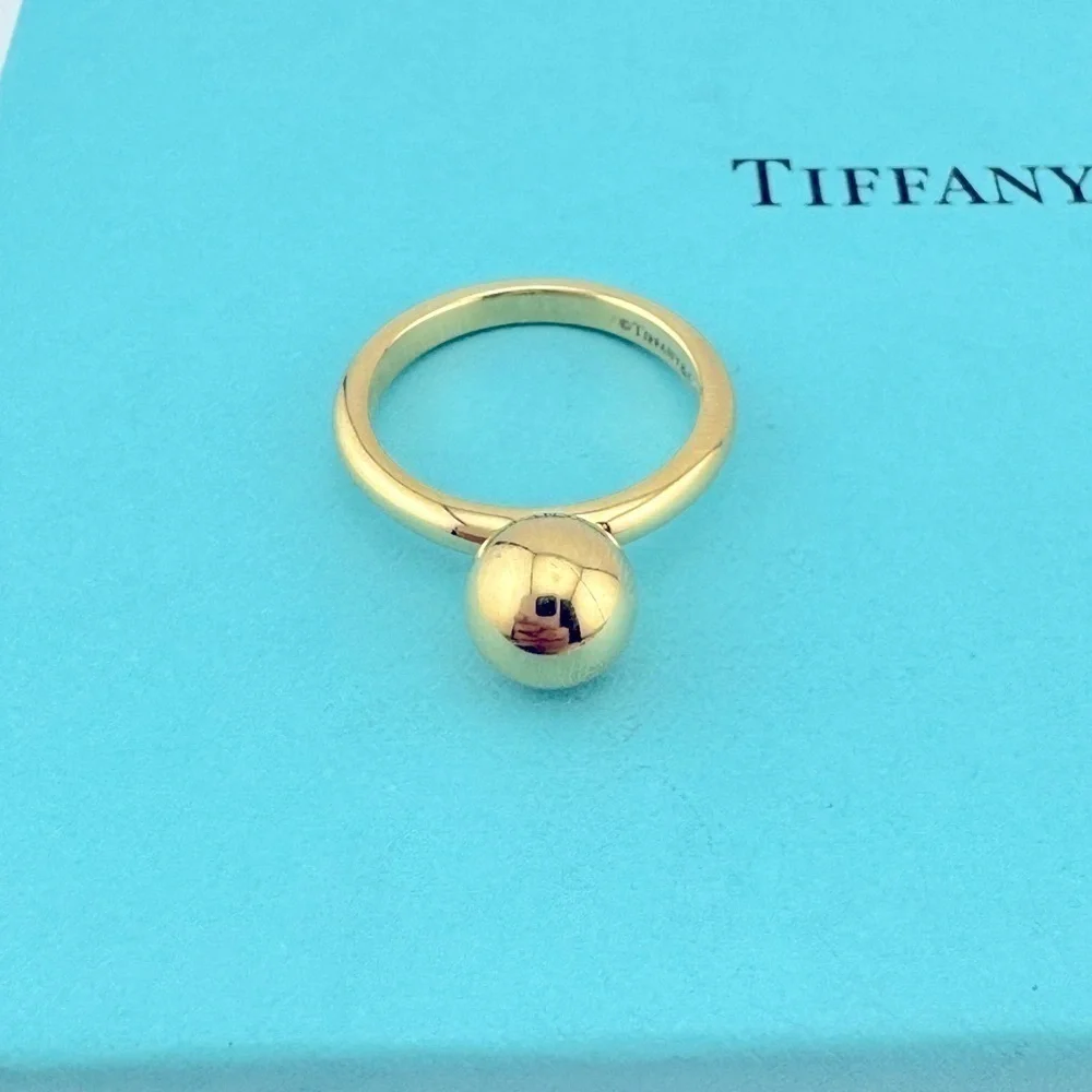 Tiffany & Co. 8mm Hardwear Ball Ring in 18k Yellow Gold, Retired
