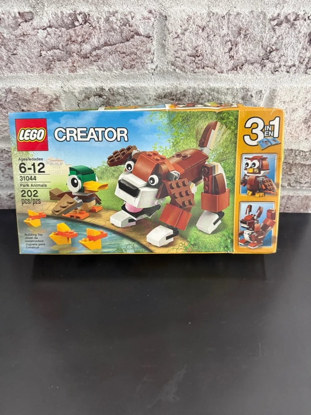 Lego Creator Brown and Green Park Animals 3-in-1 Building Set 31044