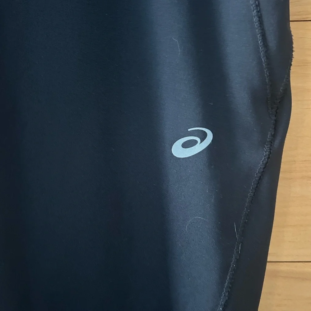 Asics Black Performance High Waisted Leggings Pockets Medium