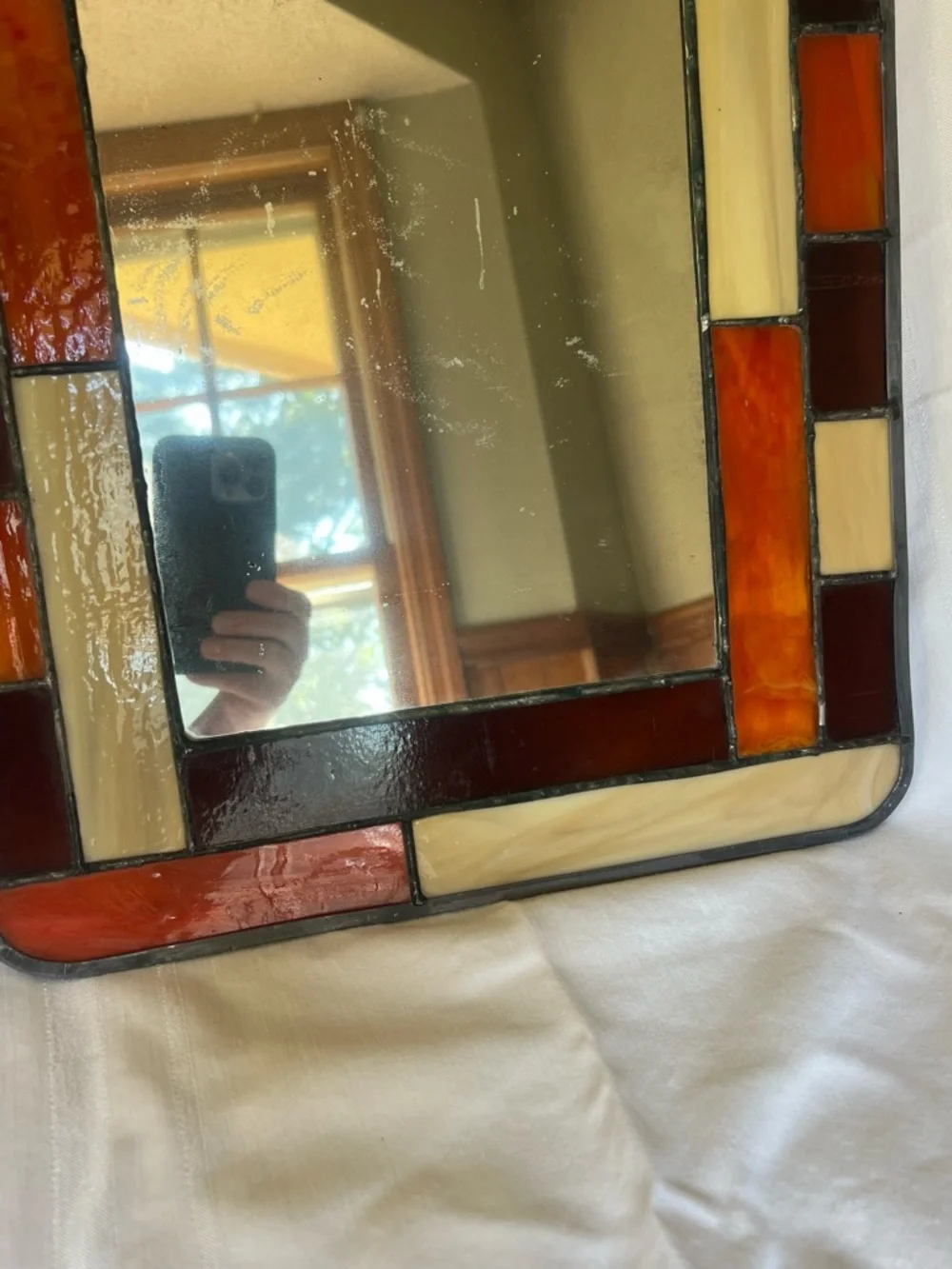 Vintage decorative stained
