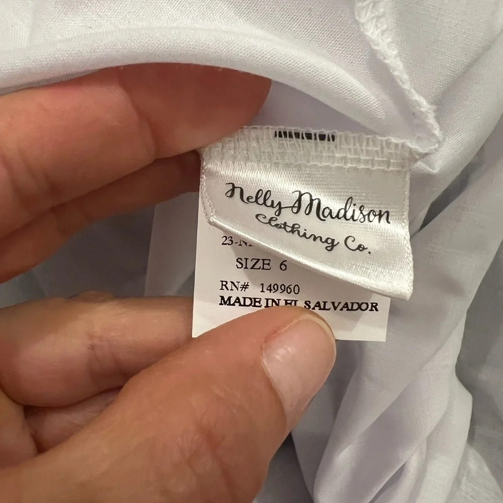 Nelly Madison black & white striped dress size 6
