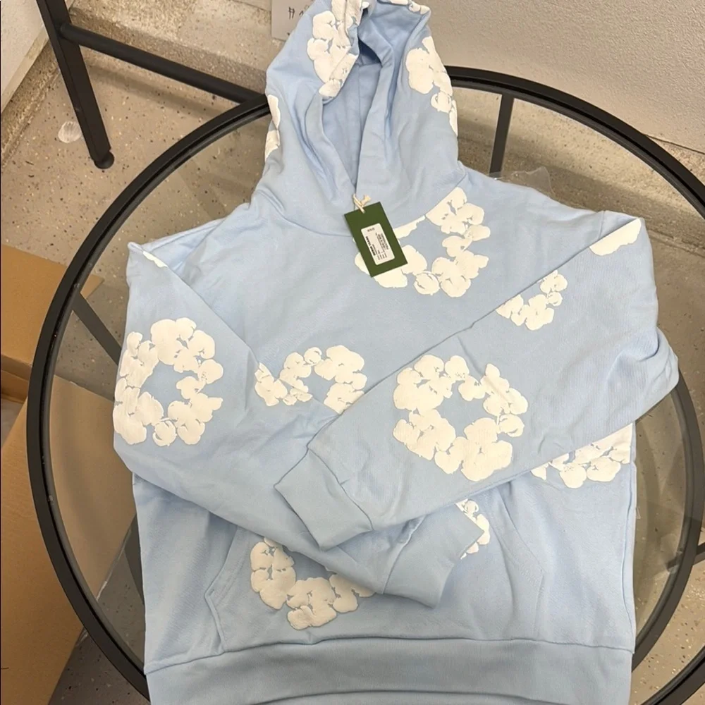 Denim Tears Powder blue hoodie