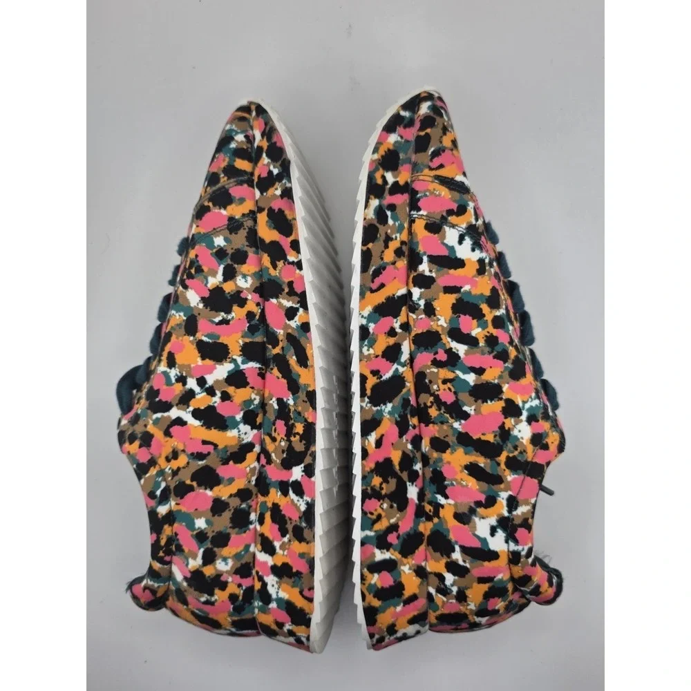 Zara Woman Multicolor Leopard Print Sneakers EU 40 US 9 Floral Casual Shoes