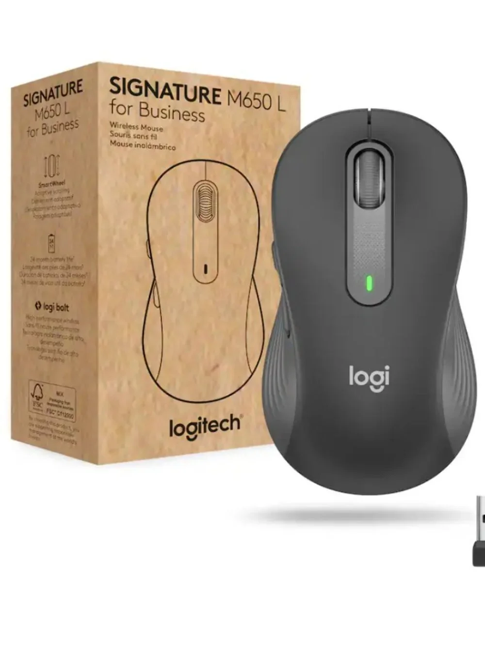 Logitech - Signature M650 L for Business Wireless Optical Mouse