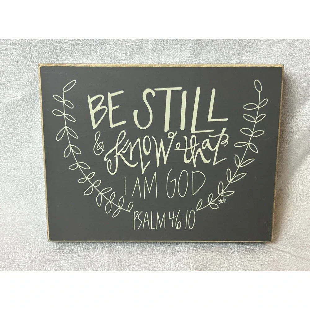 Be Still And Know That I Am Wooden Shelf Sitter Decor‎