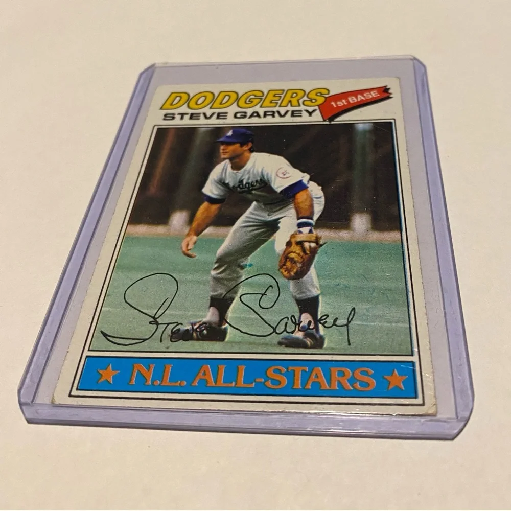 Steve Garvey 1977 Topps Baseball Card Vintage Collectible