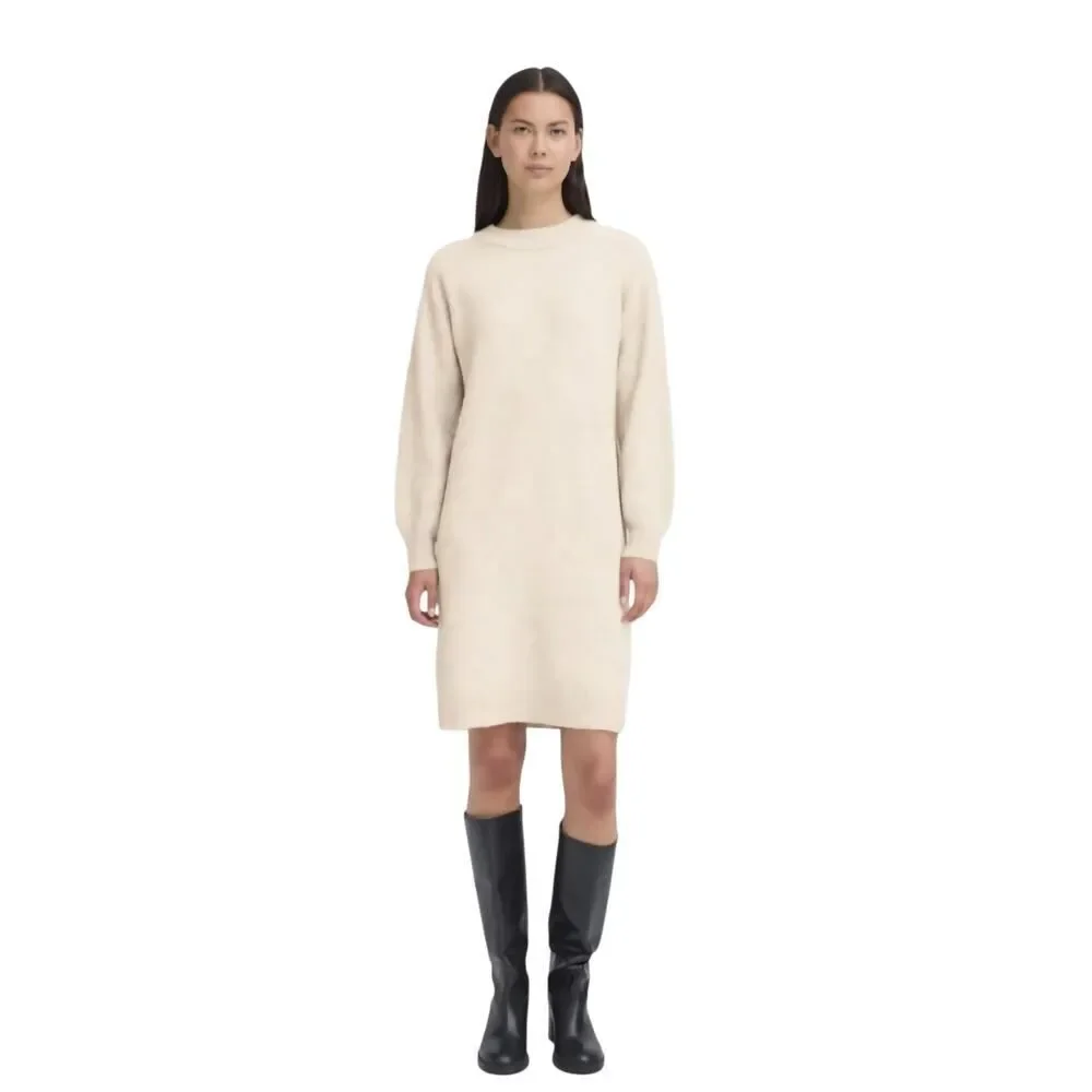 Ichi IHASDIS Fall 2025 Release Knit Dress, Size Small, Color Oatmeal