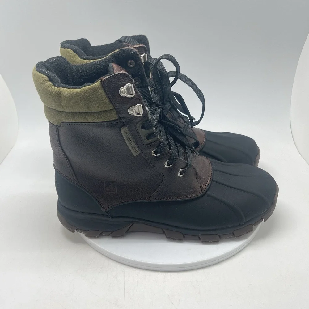 Sperry Boots Mens 10 M Low Waterproof Duck Boot Brown 0783928 Outdoor Shoes