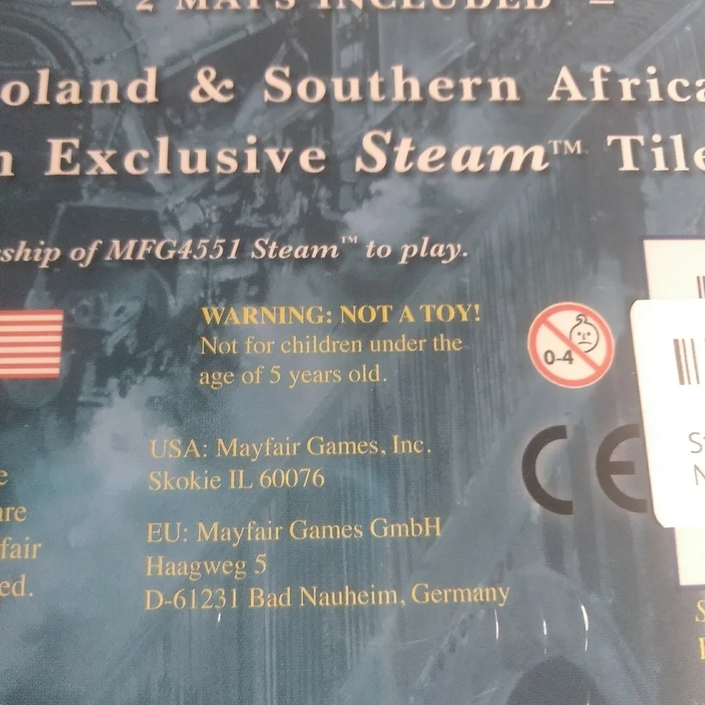 Mayfair Games steam rails